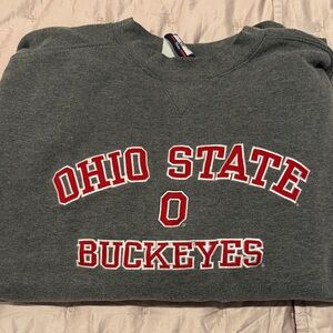 Varsity Gray Ohio State Sweatshirt